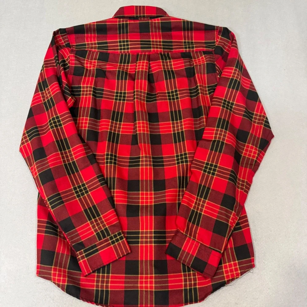 Dixxon Flannel Shirt Mens LT Red Black The Menace D-Tech Plaid Long Sleeve